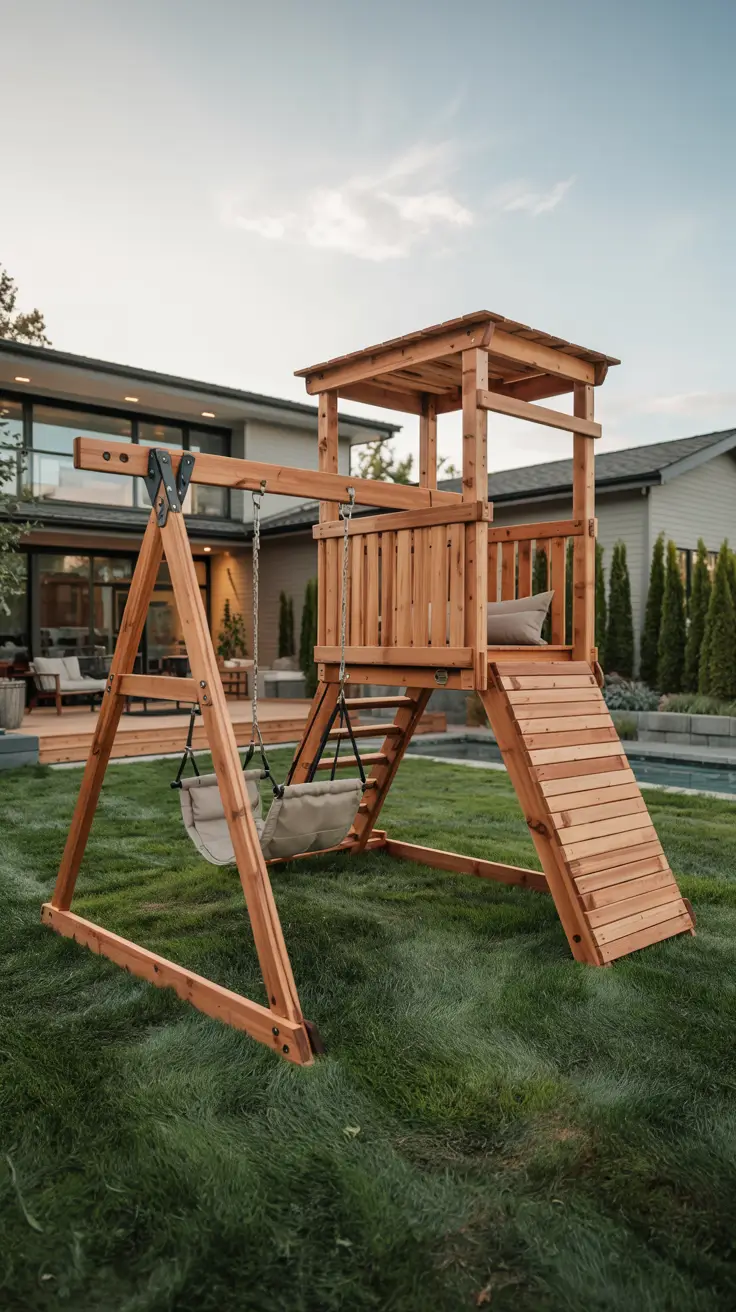 20 Modern Swing Set Ideas 2026 - Stylish Outdoor Designs For Backyards