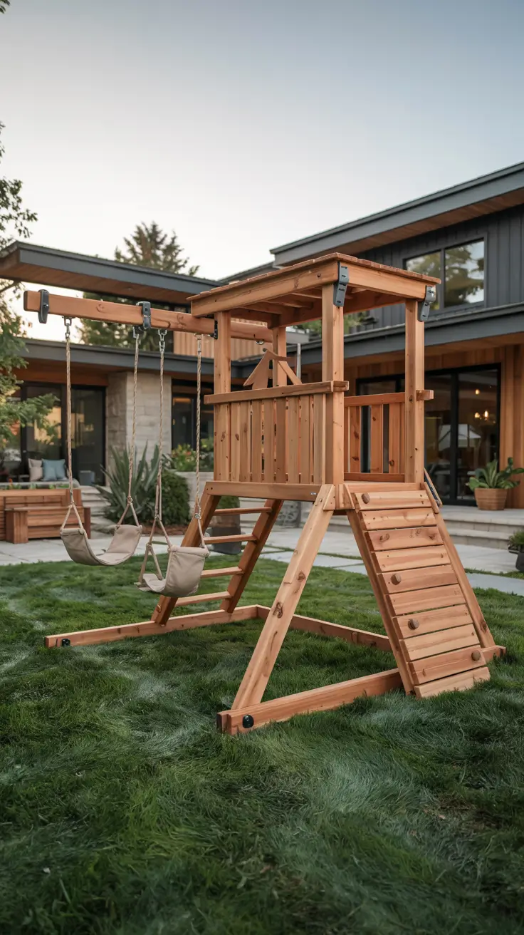 20 Modern Swing Set Ideas 2026 - Stylish Outdoor Designs For Backyards