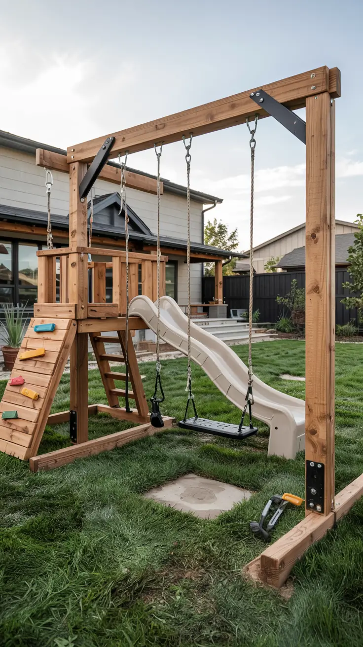 20 Modern Swing Set Ideas 2026 - Stylish Outdoor Designs For Backyards