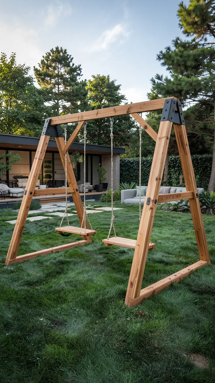 20 Modern Swing Set Ideas 2026 - Stylish Outdoor Designs For Backyards