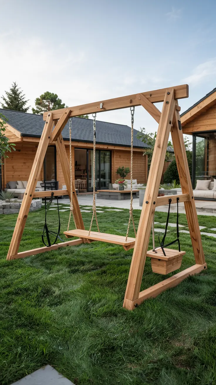 20 Modern Swing Set Ideas 2026 - Stylish Outdoor Designs For Backyards