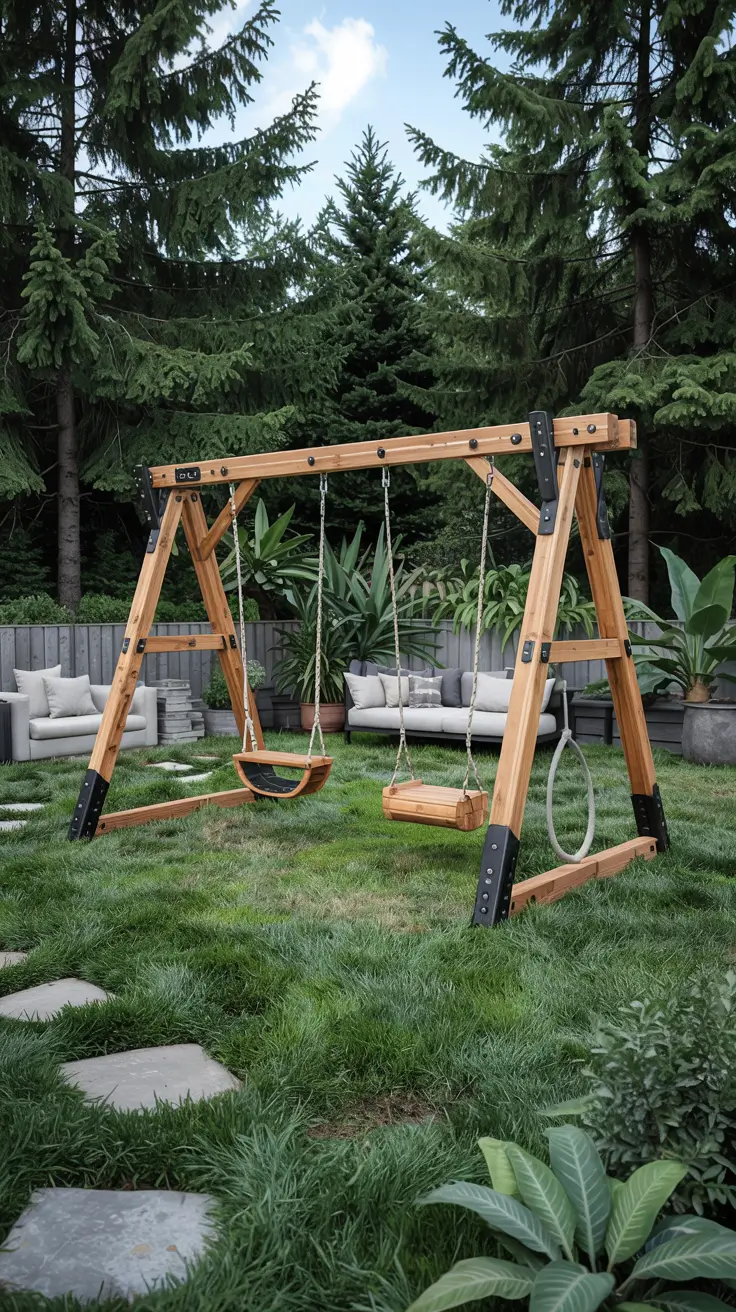 20 Modern Swing Set Ideas 2026 - Stylish Outdoor Designs For Backyards