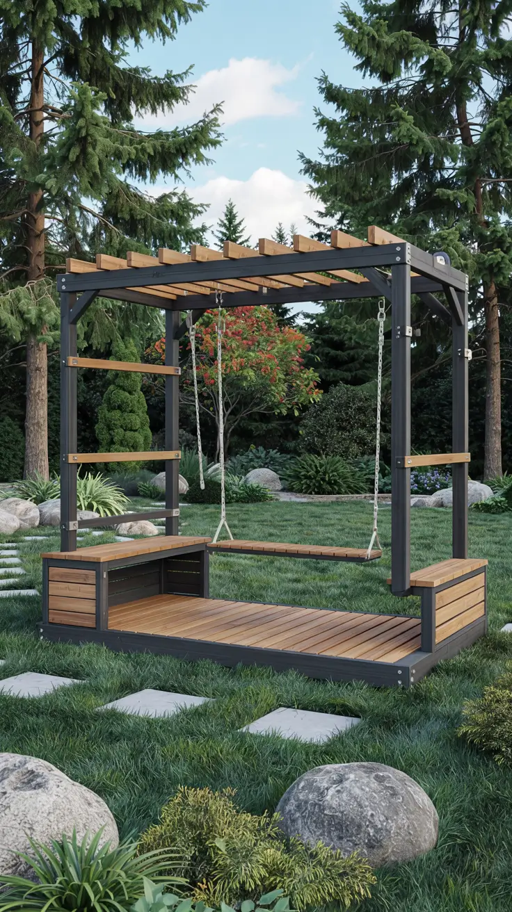 20 Modern Swing Set Ideas 2026 - Stylish Outdoor Designs For Backyards