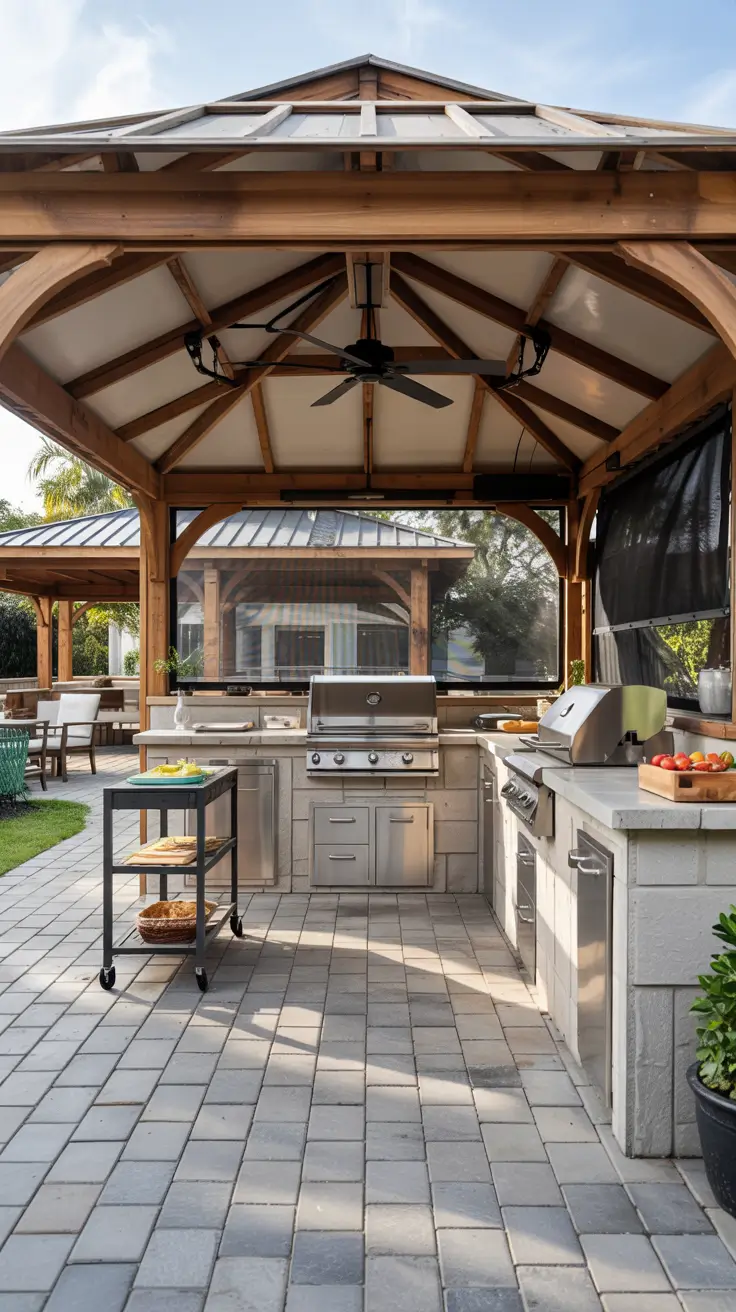 16 Outdoor Kitchen With A Gazebo 2026 Ideas For Backyard Covered Patios