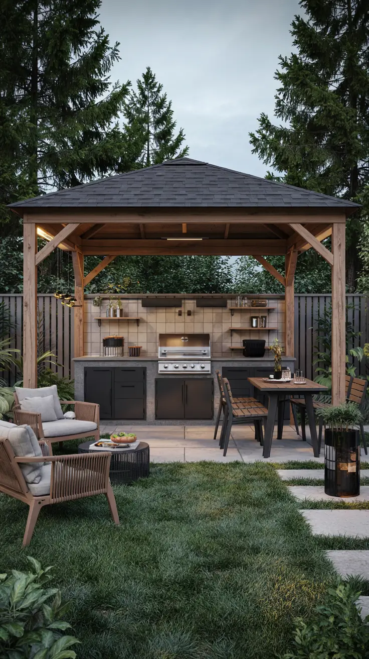 16 Outdoor Kitchen With A Gazebo 2026 Ideas For Backyard Covered Patios