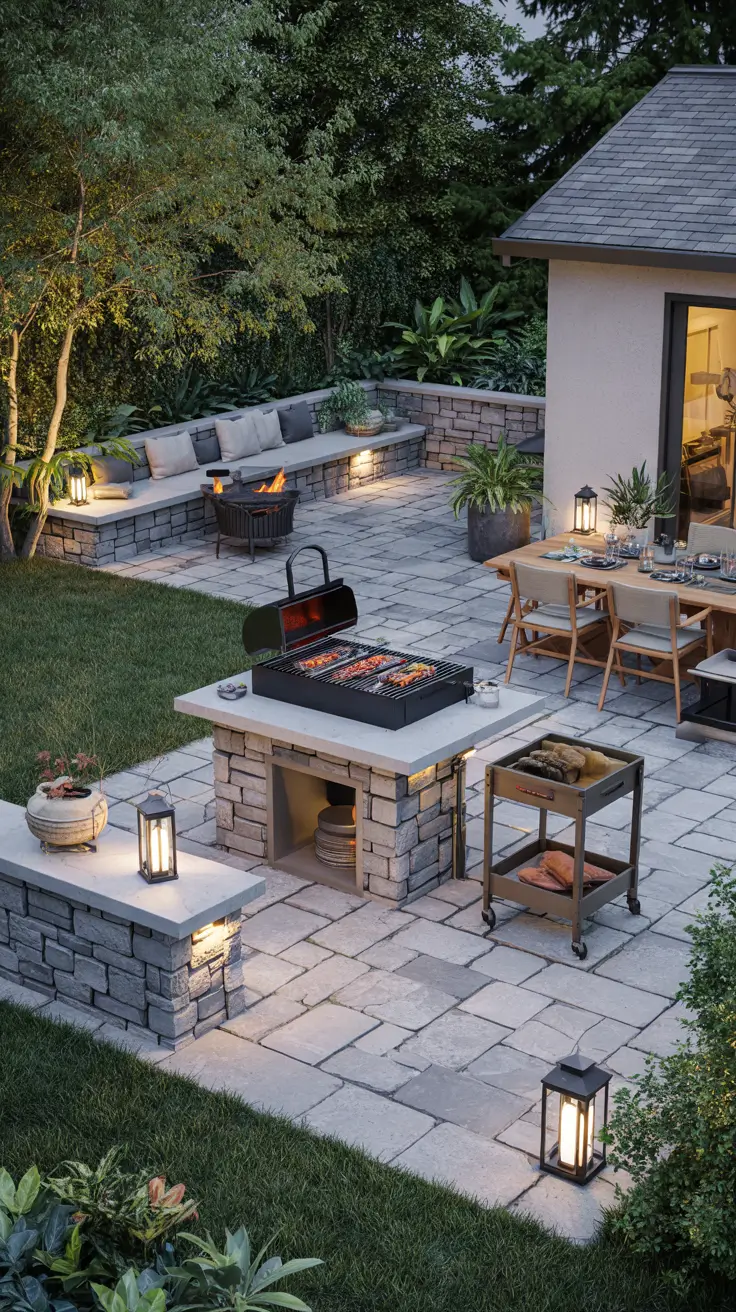 30 Patio BBQ Area 2026 – Outdoor Kitchen Design Ideas for Backyard