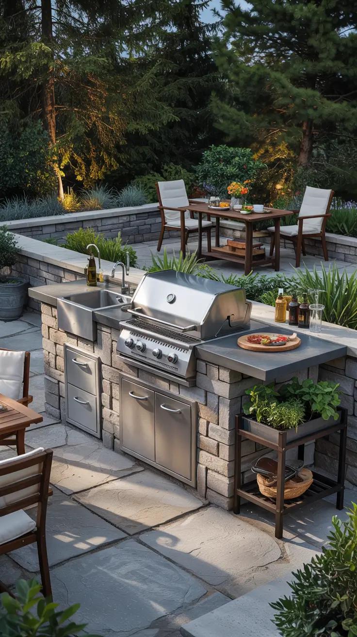 30 Patio BBQ Area 2026 – Outdoor Kitchen Design Ideas for Backyard