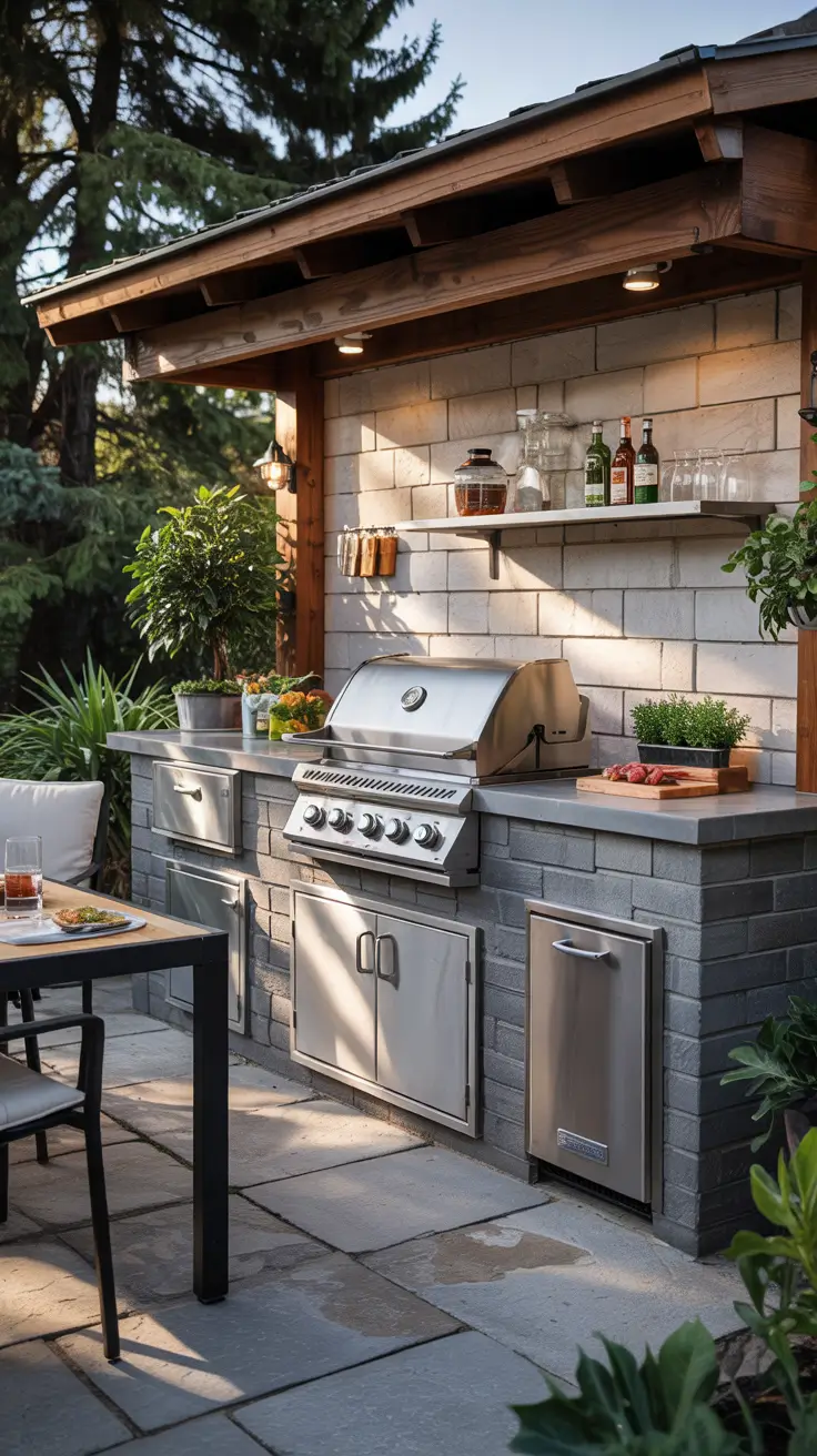 30 Patio BBQ Area 2026 – Outdoor Kitchen Design Ideas for Backyard