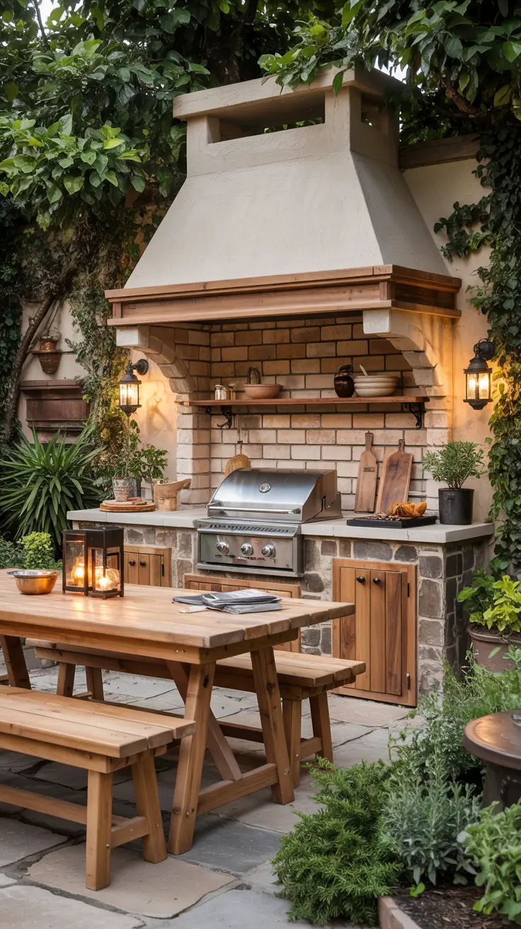 30 Patio BBQ Area 2026 – Outdoor Kitchen Design Ideas for Backyard