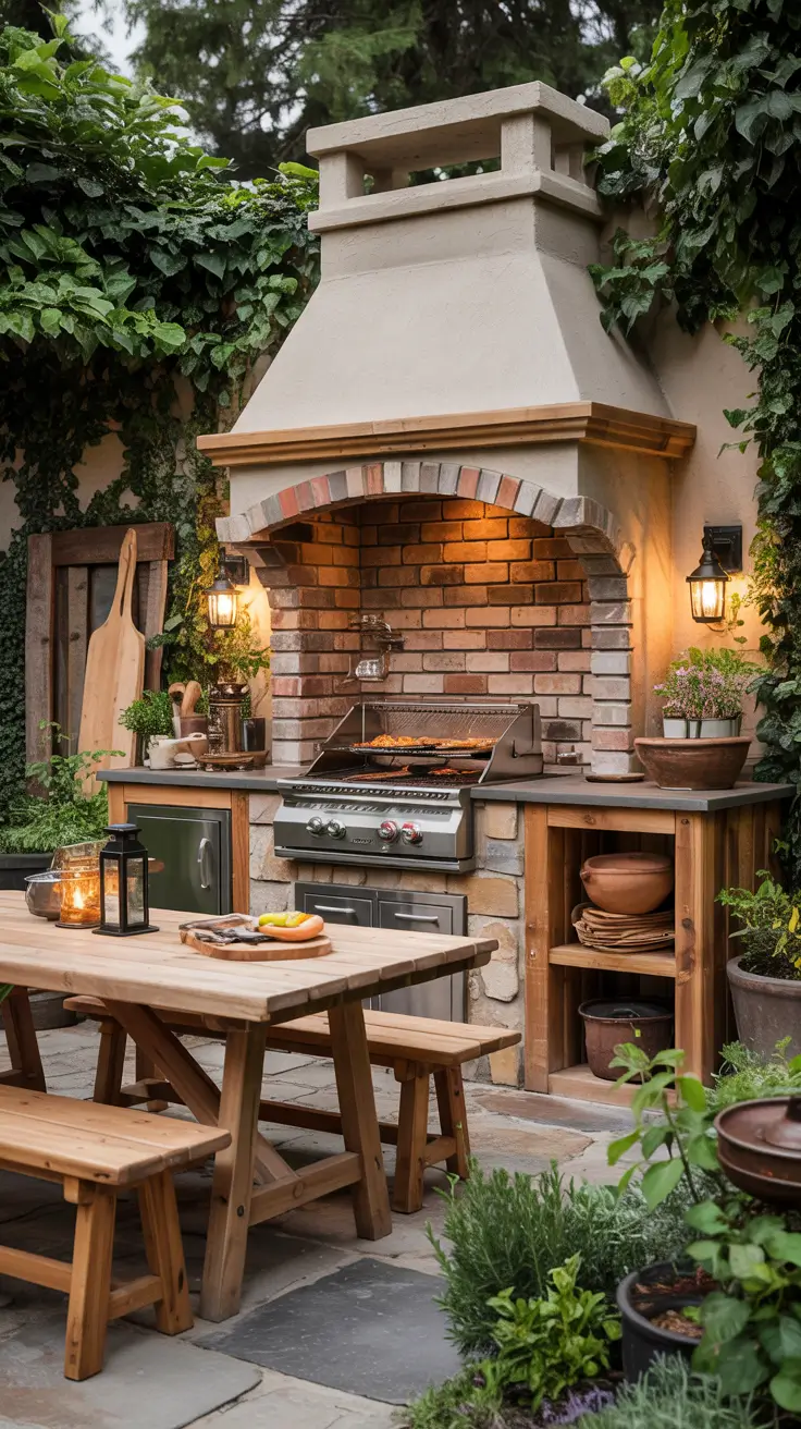 30 Patio BBQ Area 2026 – Outdoor Kitchen Design Ideas for Backyard