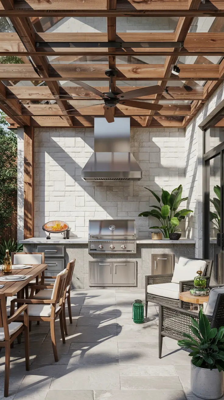 30 Patio BBQ Area 2026 – Outdoor Kitchen Design Ideas for Backyard