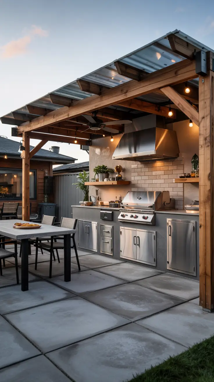 30 Patio BBQ Area 2026 – Outdoor Kitchen Design Ideas for Backyard
