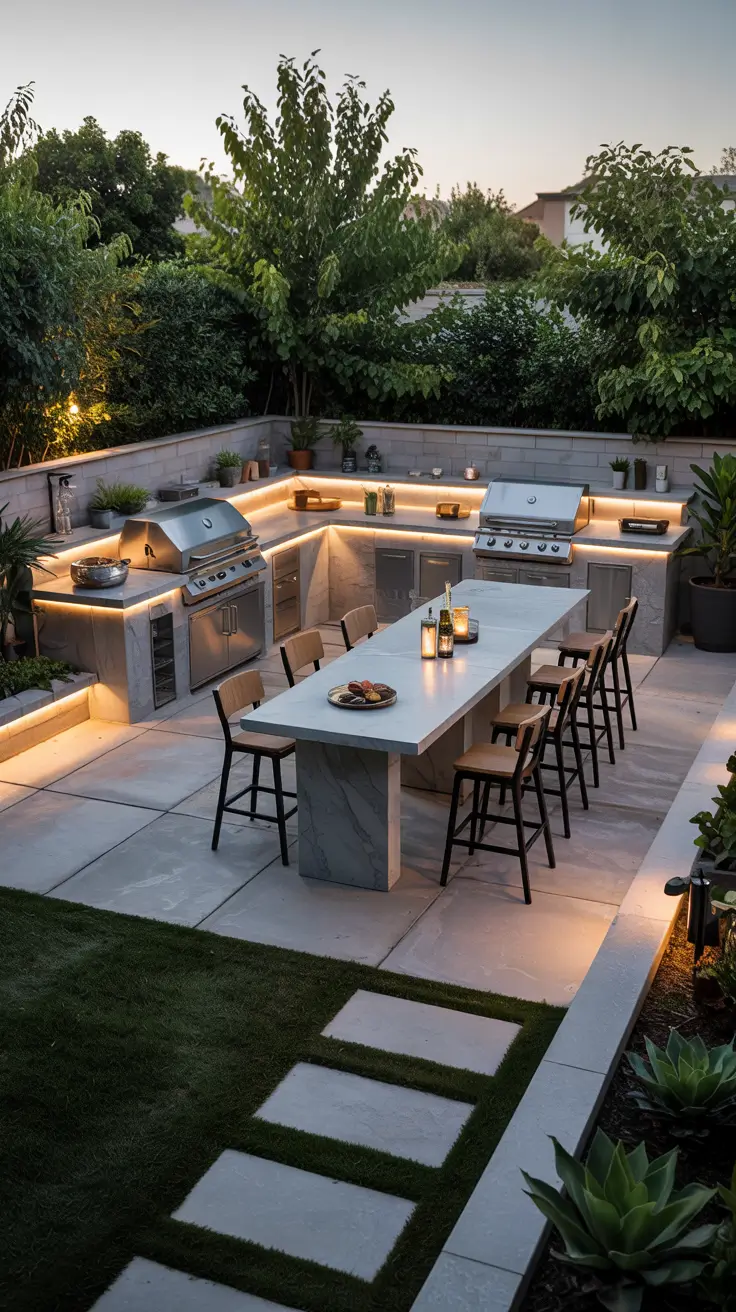 30 Patio BBQ Area 2026 – Outdoor Kitchen Design Ideas for Backyard