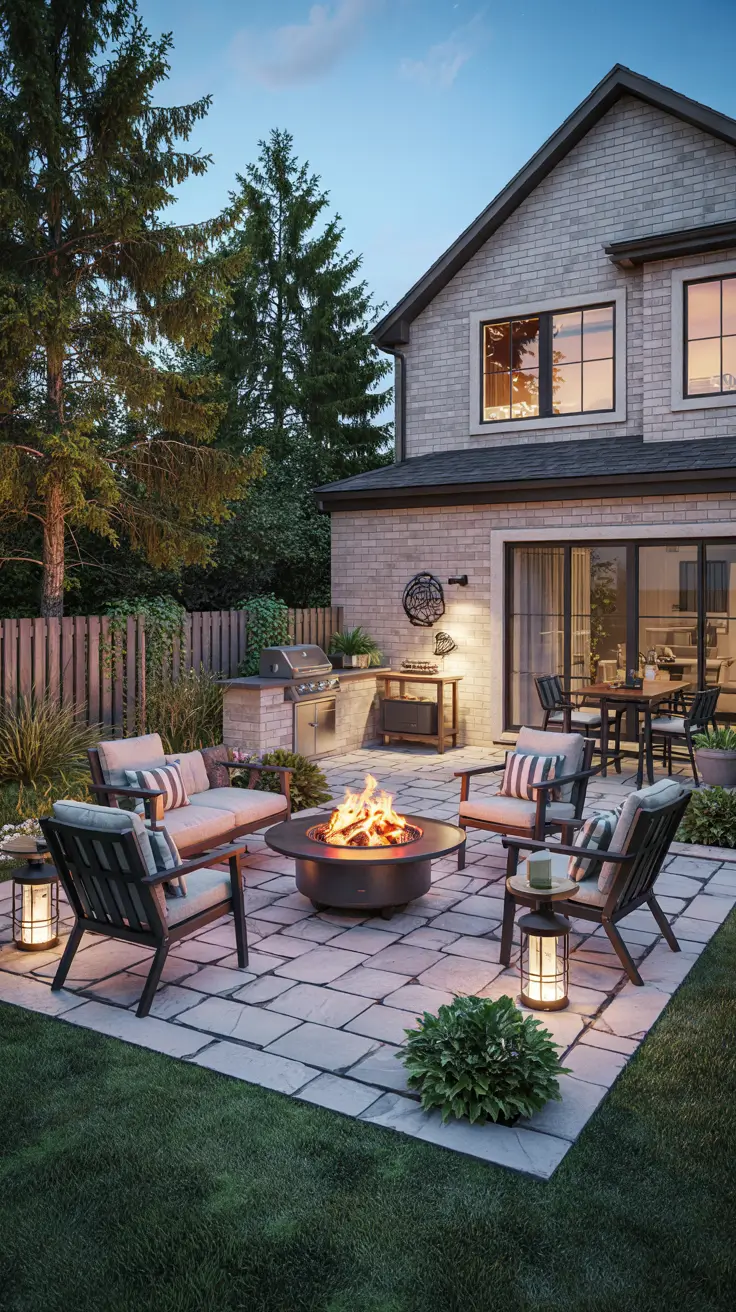 37 Patio With Fire Pit 2026 - Modern Outdoor Ideas for Stylish Backyards