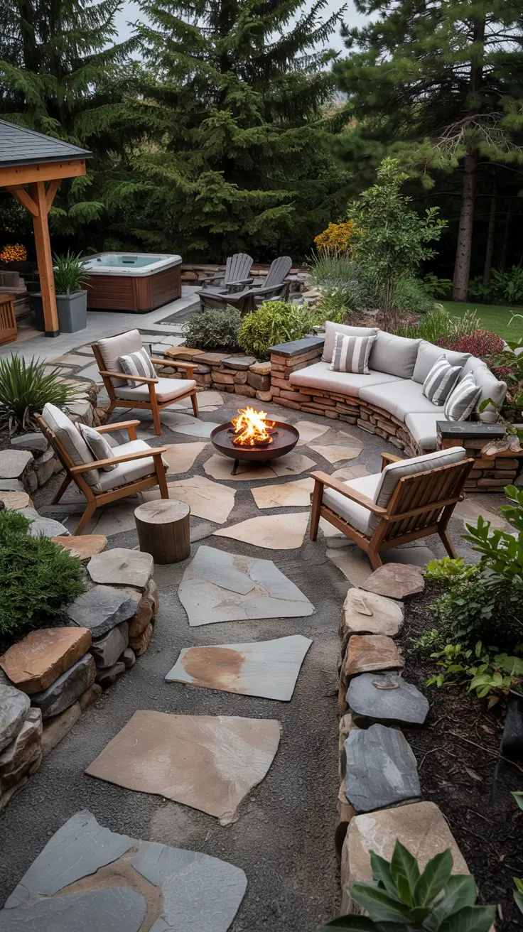 37 Patio With Fire Pit 2026 - Modern Outdoor Ideas for Stylish Backyards