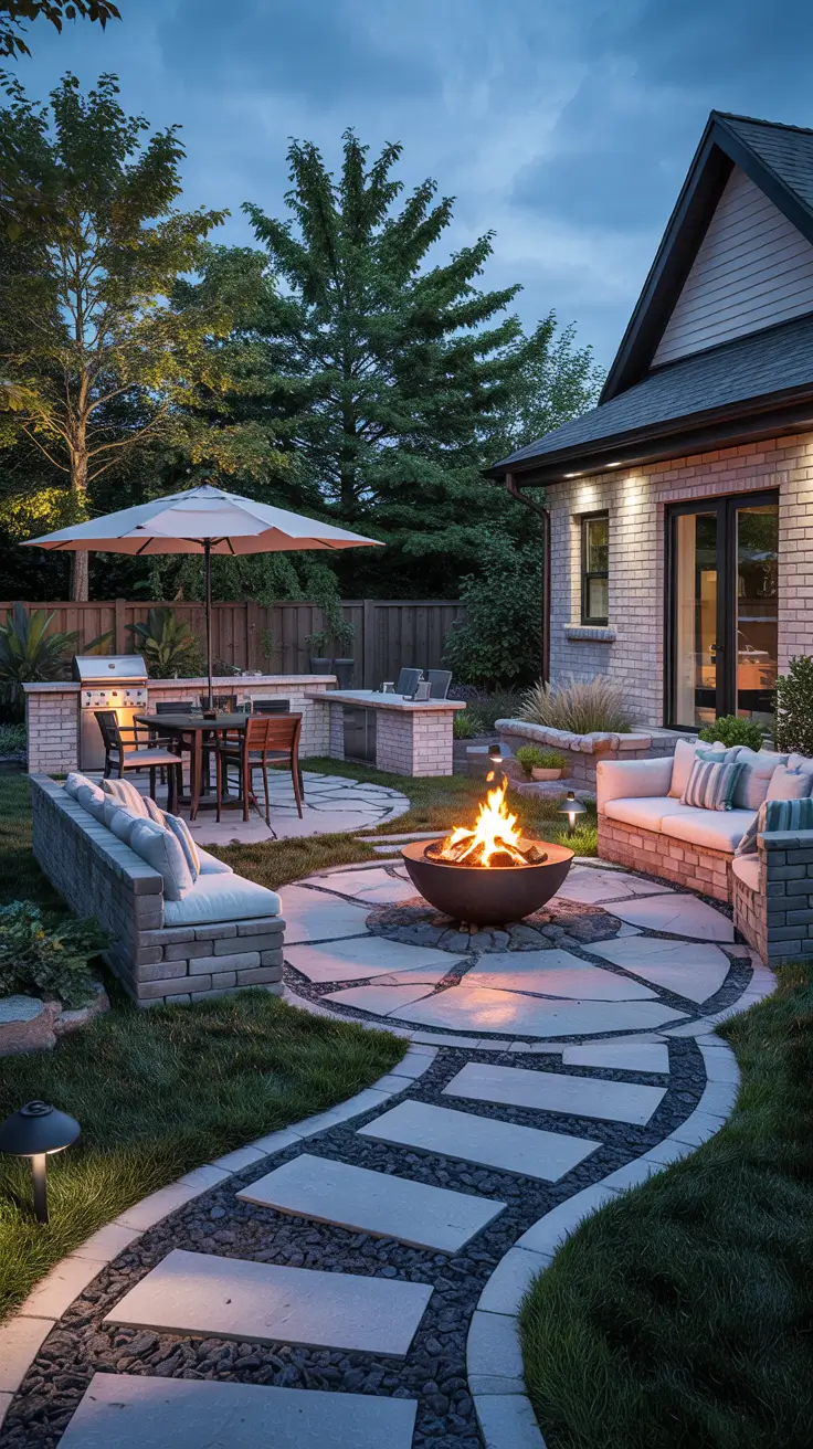 37 Patio With Fire Pit 2026 - Modern Outdoor Ideas for Stylish Backyards