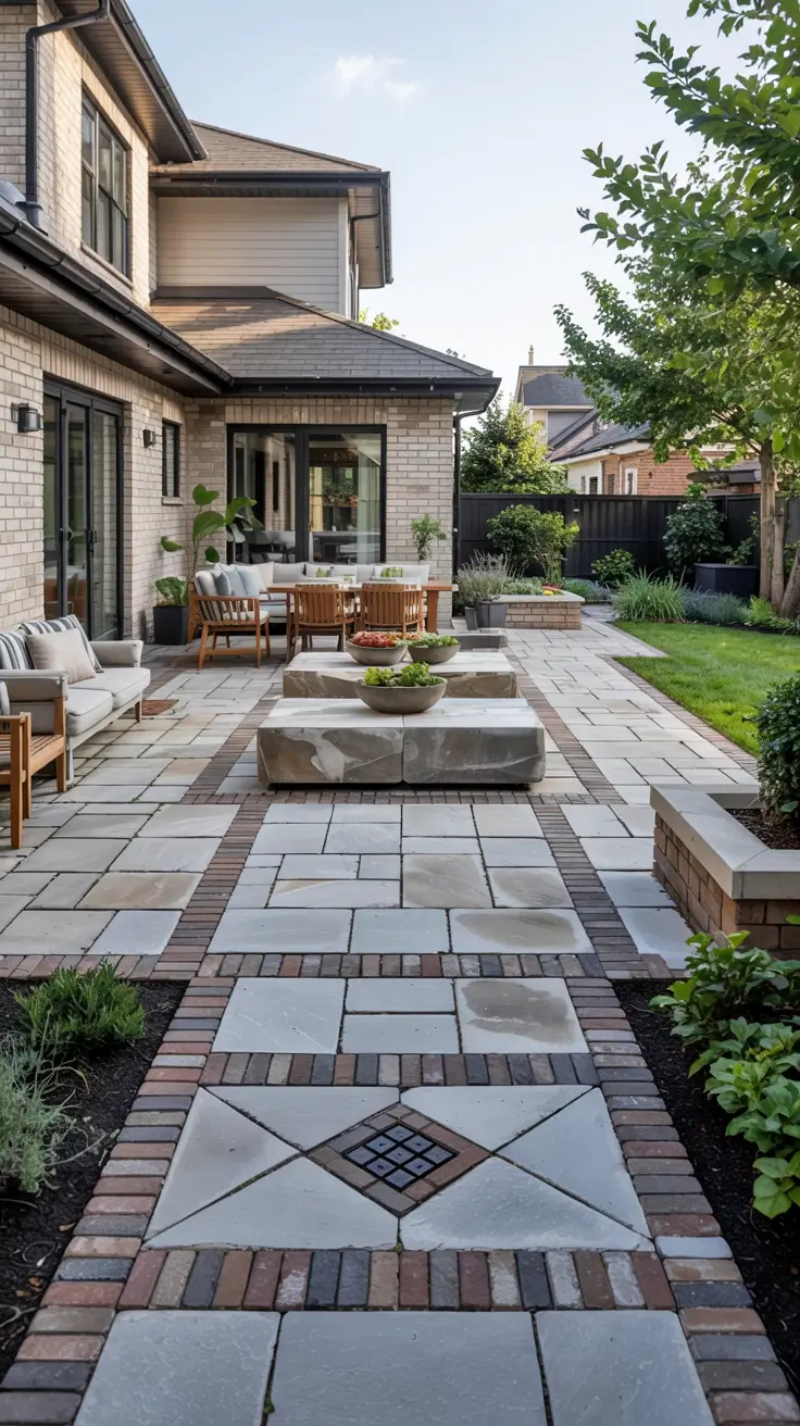 25 Paver Patio Patterns 2026 - Modern Ideas, Square, Brick, Herringbone Designs