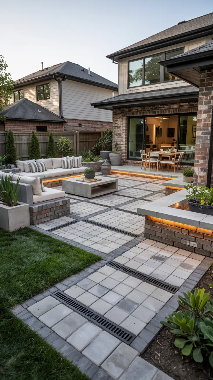 25 Paver Patio Patterns 2026 - Modern Ideas, Square, Brick, Herringbone Designs