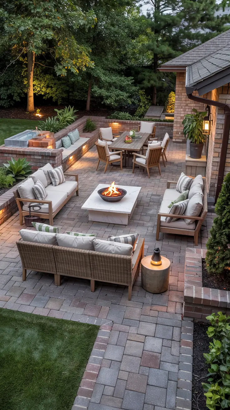 25 Paver Patio Patterns 2026 - Modern Ideas, Square, Brick, Herringbone Designs