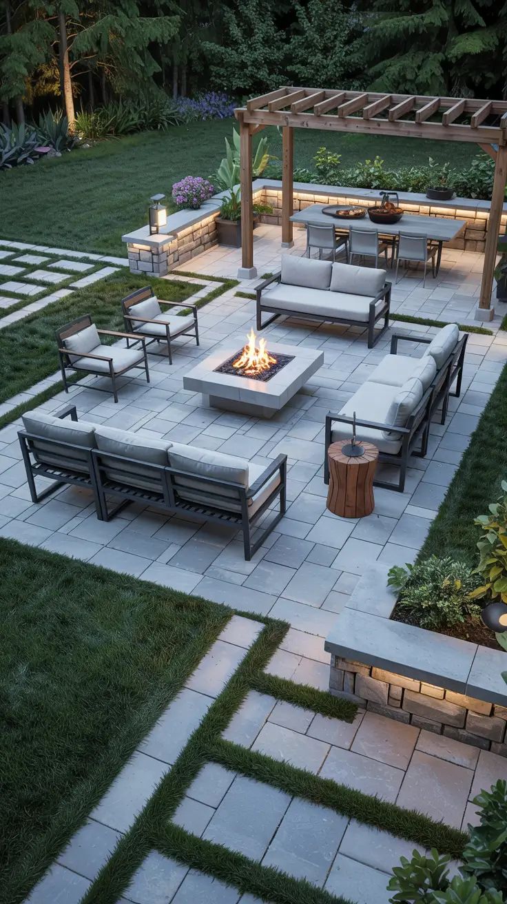 25 Paver Patio Patterns 2026 - Modern Ideas, Square, Brick, Herringbone Designs