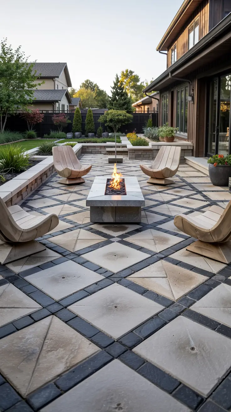 25 Paver Patio Patterns 2026 - Modern Ideas, Square, Brick, Herringbone Designs