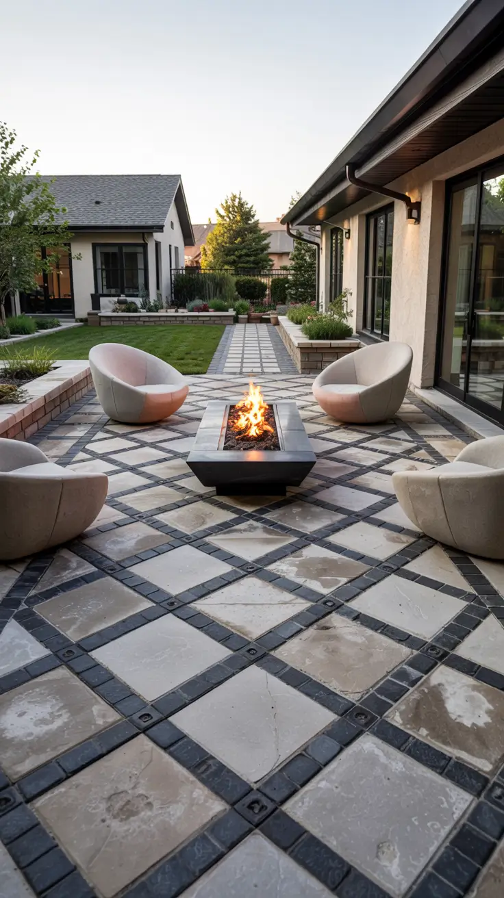25 Paver Patio Patterns 2026 - Modern Ideas, Square, Brick, Herringbone Designs