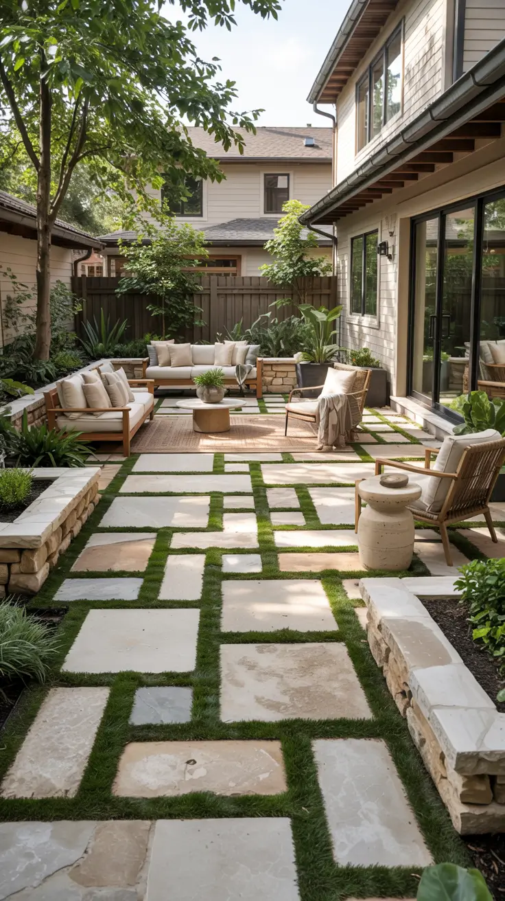 25 Paver Patio Patterns 2026 - Modern Ideas, Square, Brick, Herringbone Designs