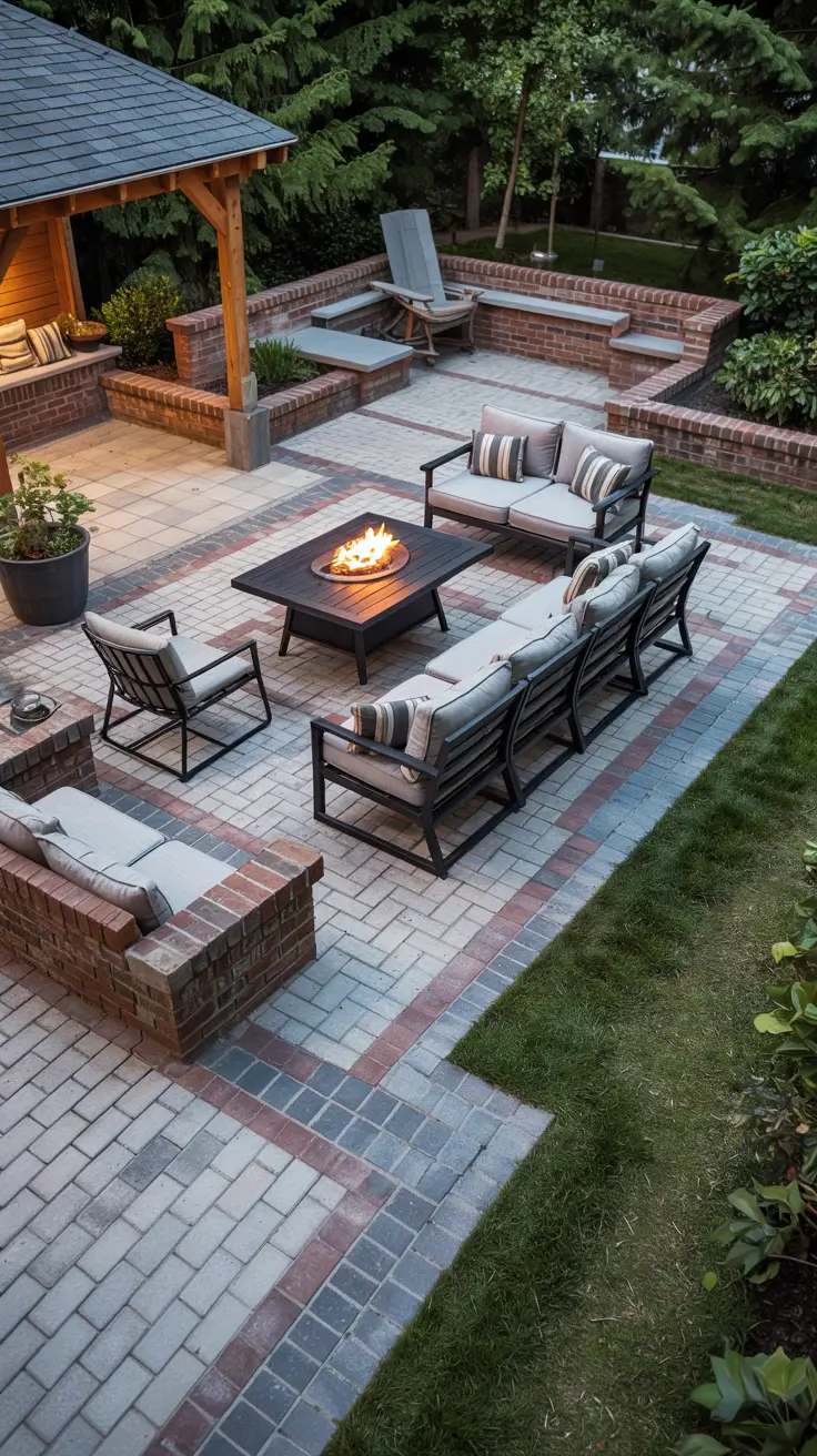 25 Paver Patio Patterns 2026 - Modern Ideas, Square, Brick, Herringbone Designs