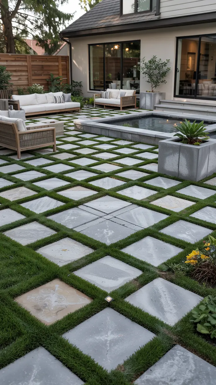 25 Paver Patio Patterns 2026 - Modern Ideas, Square, Brick, Herringbone Designs