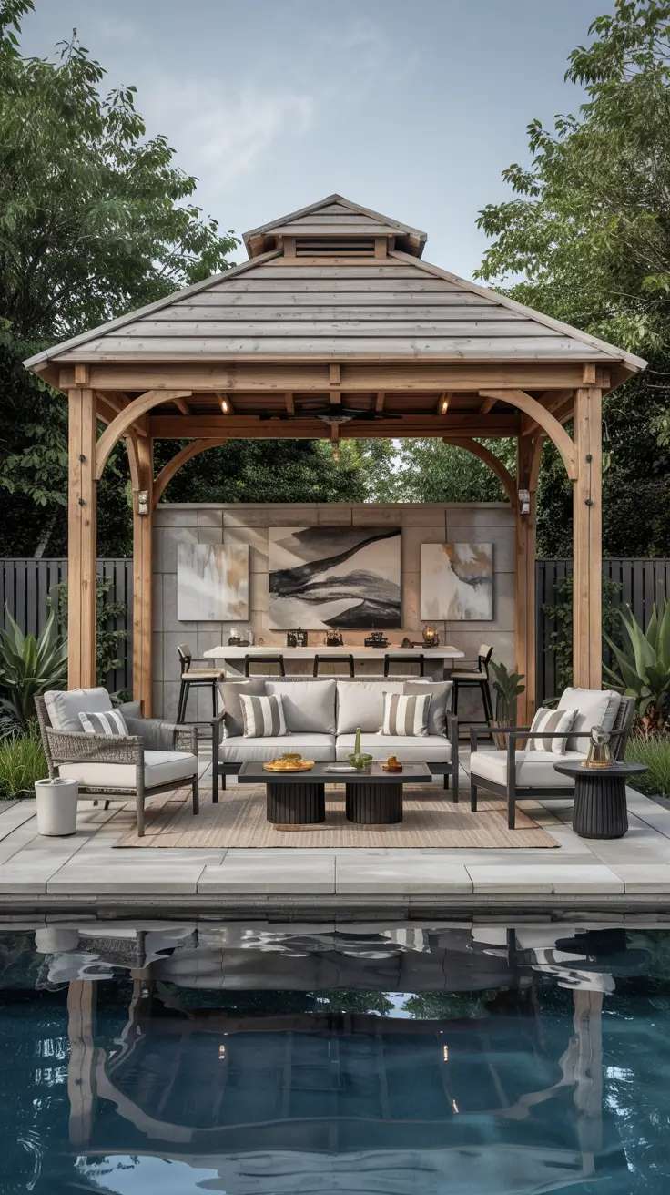 25 Pool Gazebo Ideas 2026 For Stylish Backyard Swimming Areas