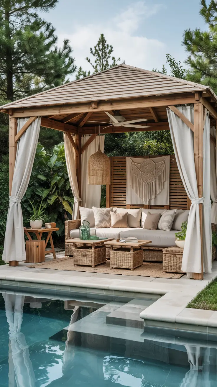 25 Pool Gazebo Ideas 2026 For Stylish Backyard Swimming Areas