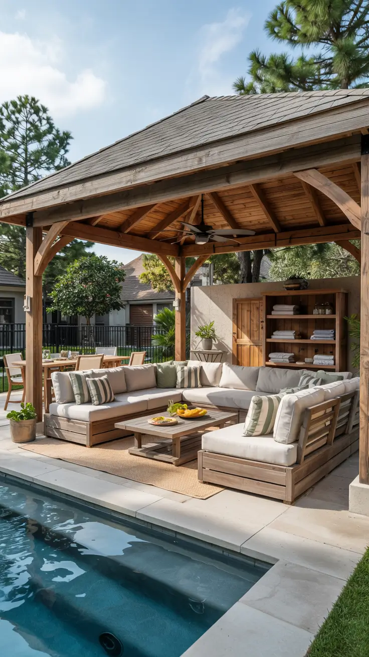 25 Pool Gazebo Ideas 2026 For Stylish Backyard Swimming Areas