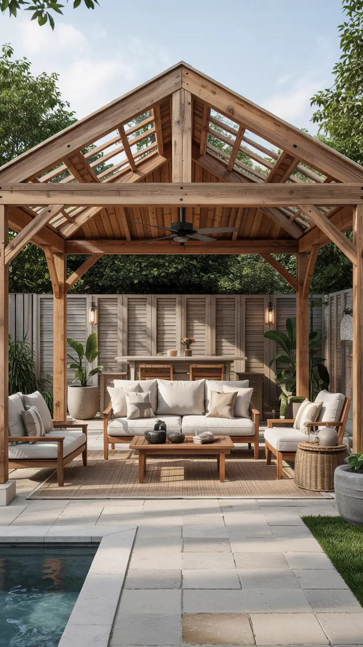 25 Pool Gazebo Ideas 2026 For Stylish Backyard Swimming Areas