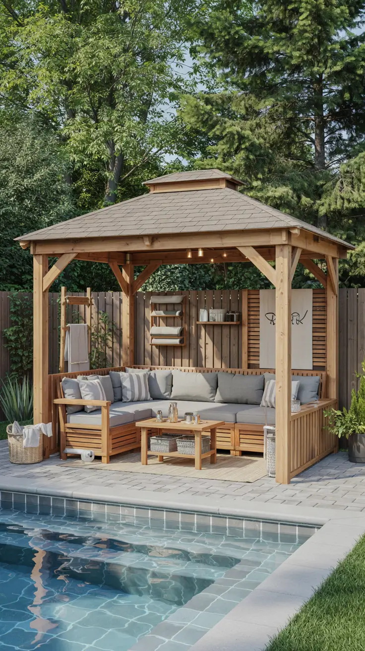 25 Pool Gazebo Ideas 2026 For Stylish Backyard Swimming Areas