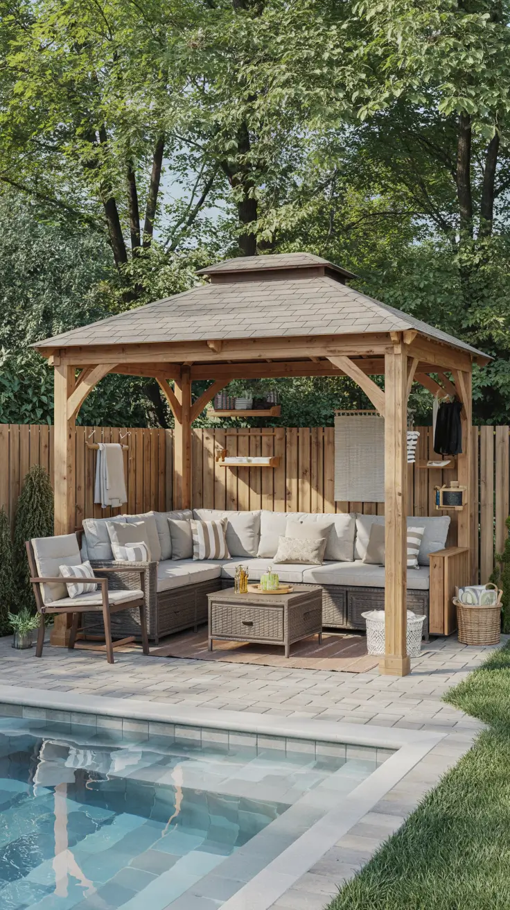 25 Pool Gazebo Ideas 2026 For Stylish Backyard Swimming Areas