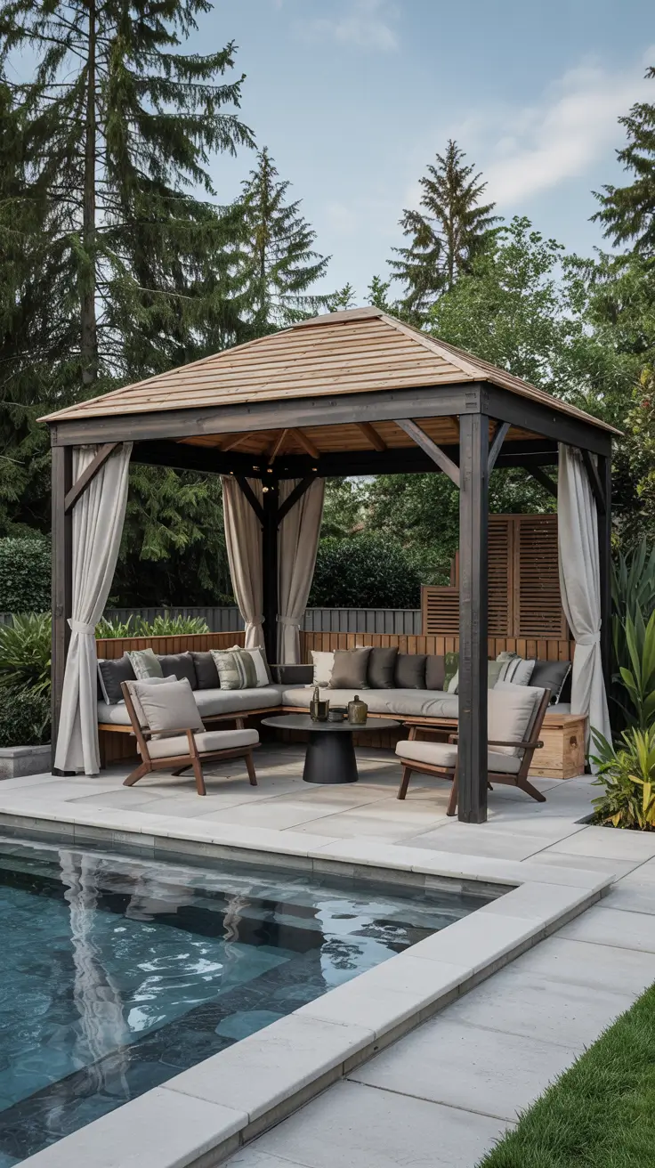 25 Pool Gazebo Ideas 2026 For Stylish Backyard Swimming Areas