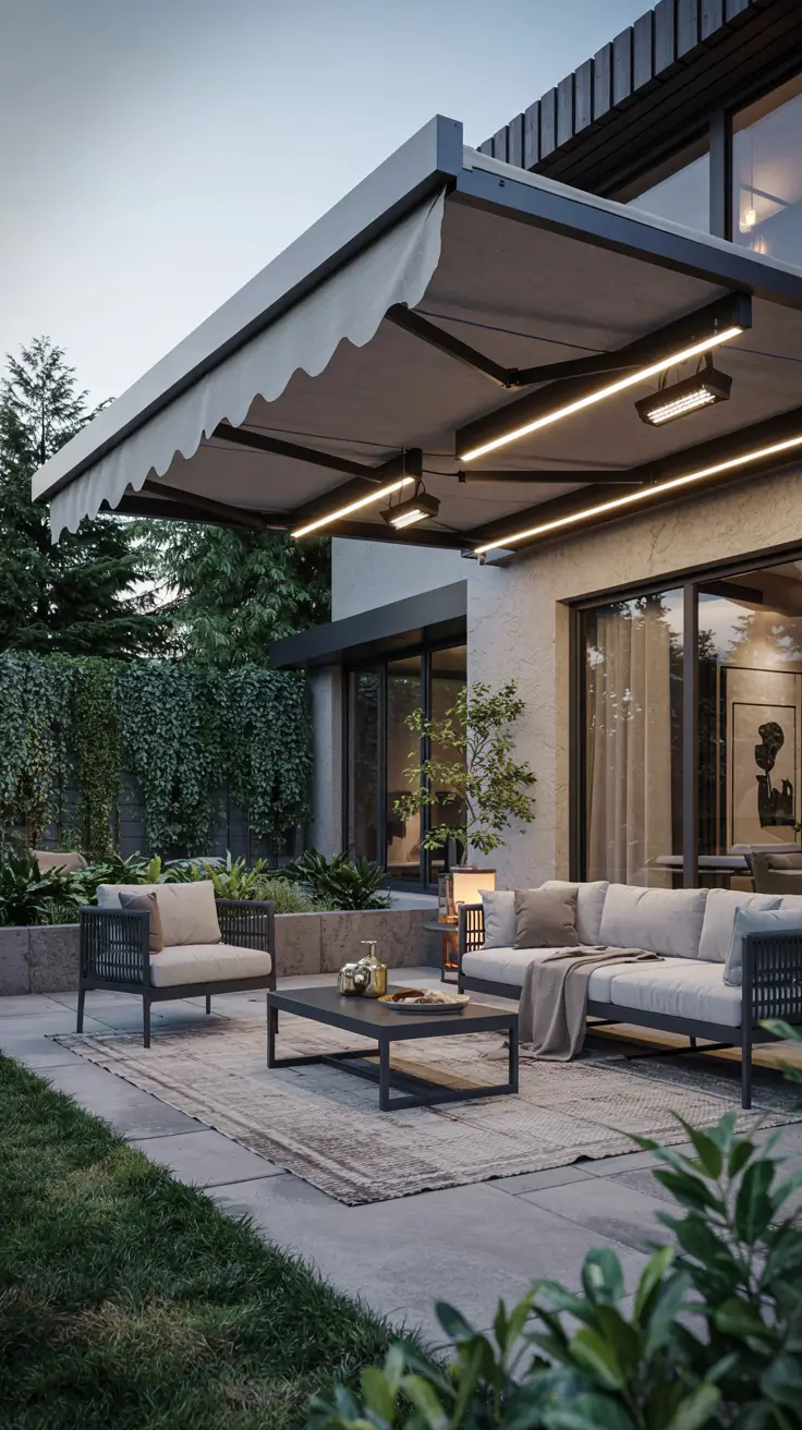 23 Retractable Awning Ideas 2026 - Modern Patio and Outdoor Shade Inspiration