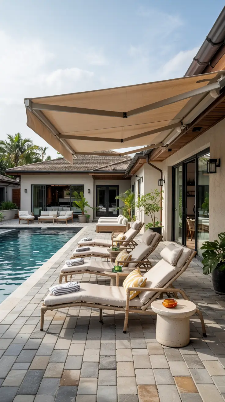 23 Retractable Awning Ideas 2026 - Modern Patio and Outdoor Shade Inspiration