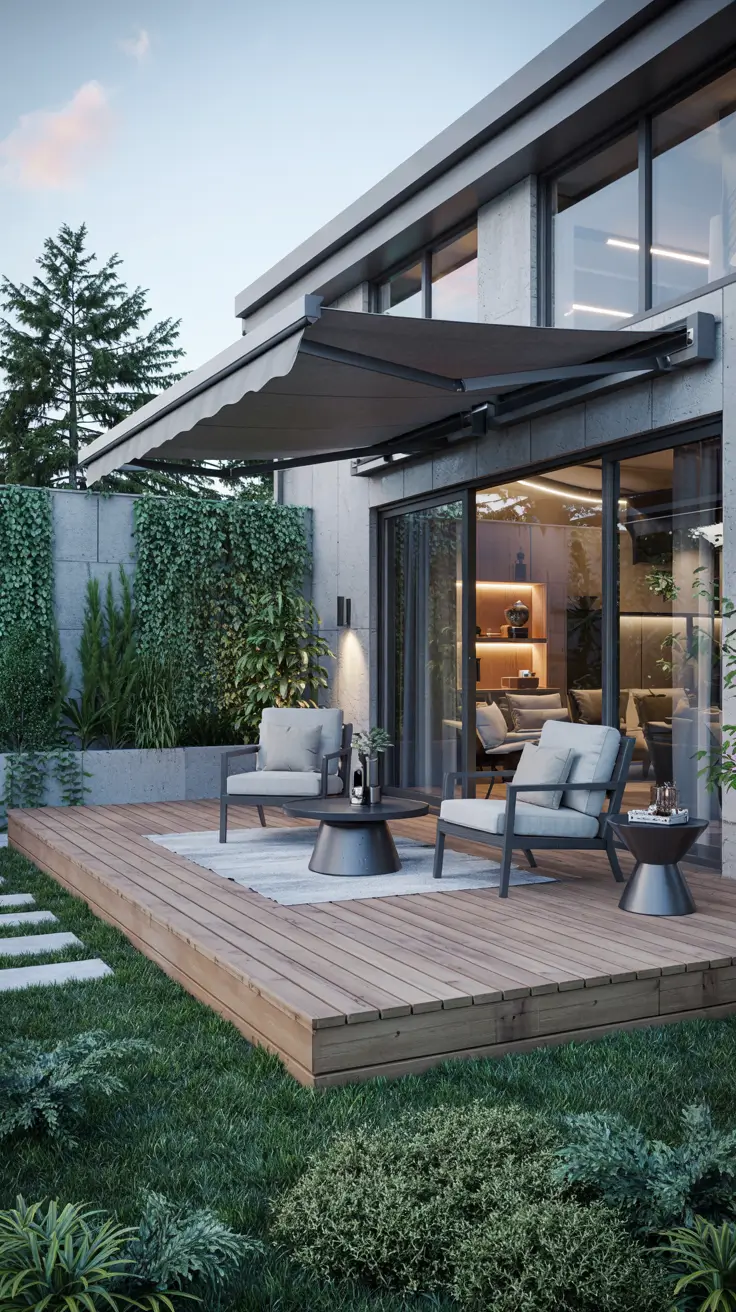 23 Retractable Awning Ideas 2026 - Modern Patio and Outdoor Shade Inspiration