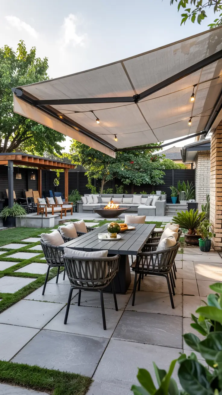 23 Retractable Awning Ideas 2026 - Modern Patio and Outdoor Shade Inspiration