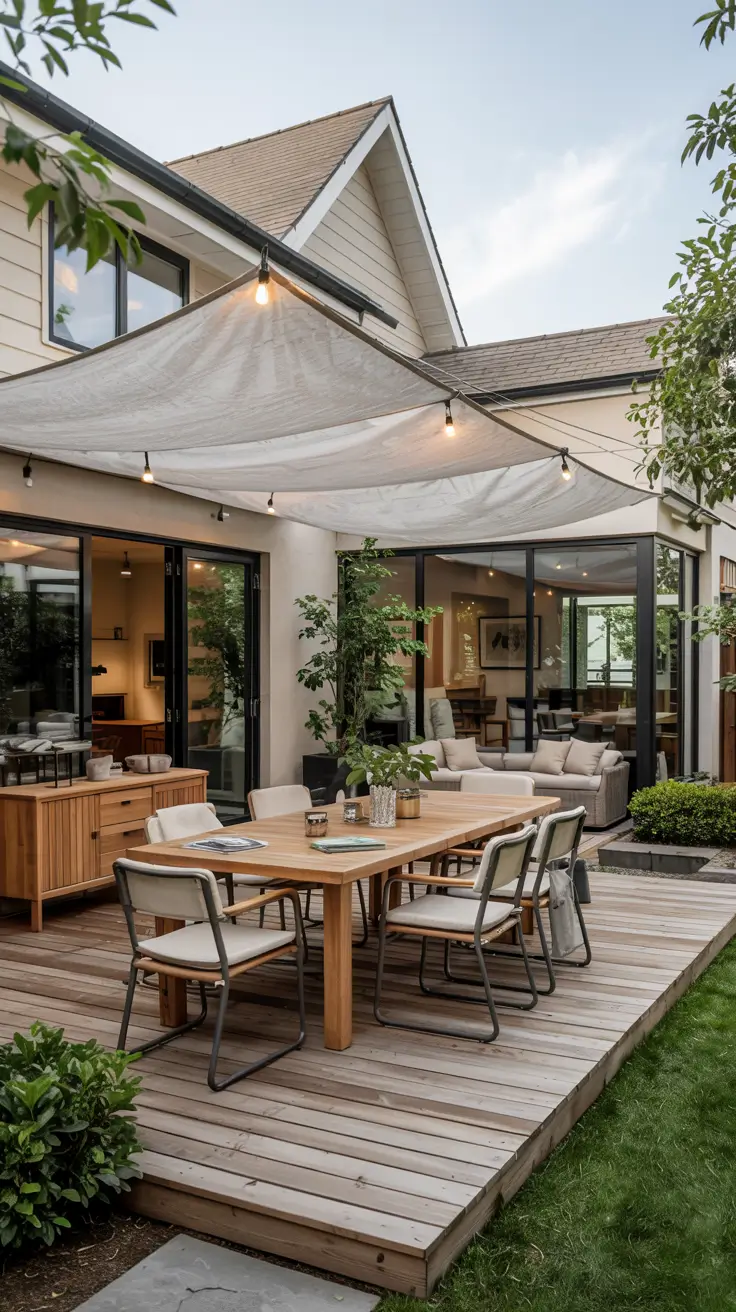 14 Shade Sail Backyard Ideas 2026 - Modern Sun and Triangle Designs