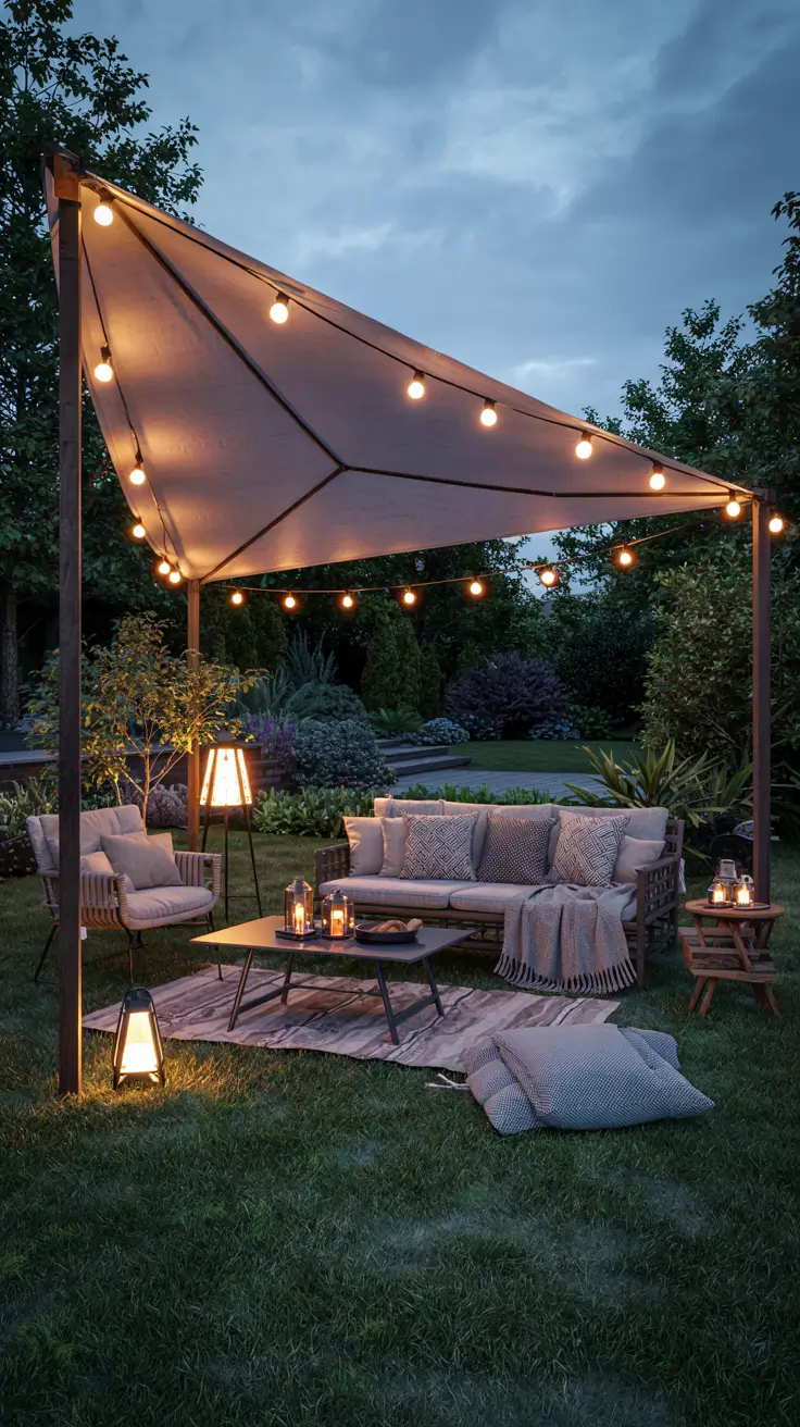 14 Shade Sail Backyard Ideas 2026 - Modern Sun and Triangle Designs
