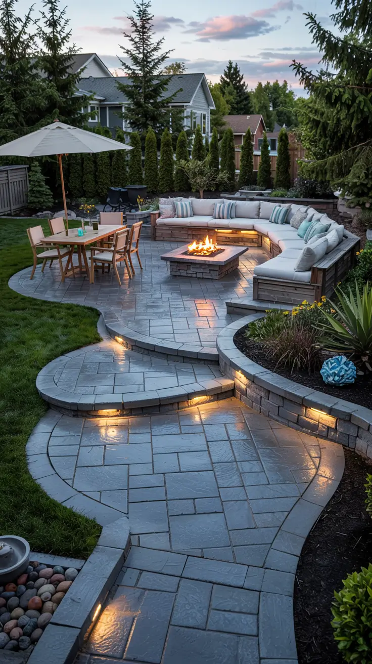 37 Stamped Concrete Patio Ideas 2026 - Modern Backyards, Pool Decks ...