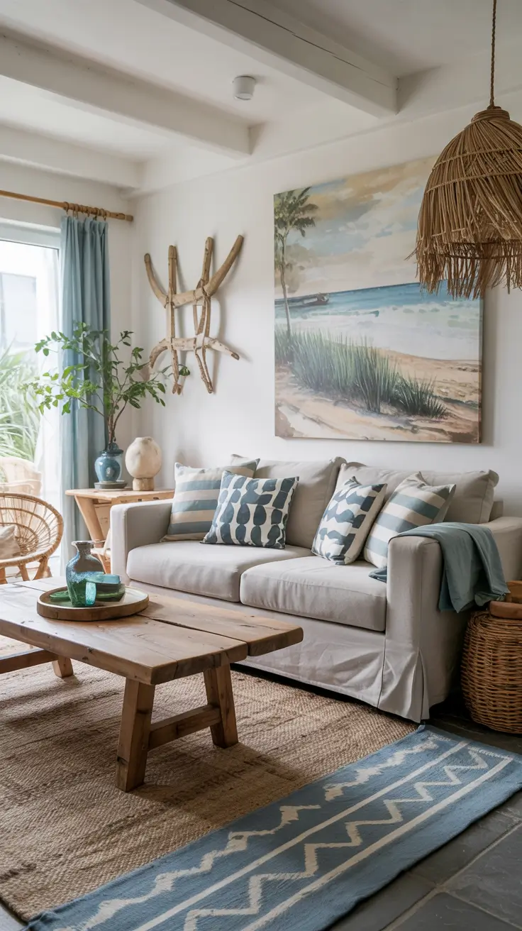 30 Coastal Living Room Ideas Summer 2026 With Modern Beachy Style