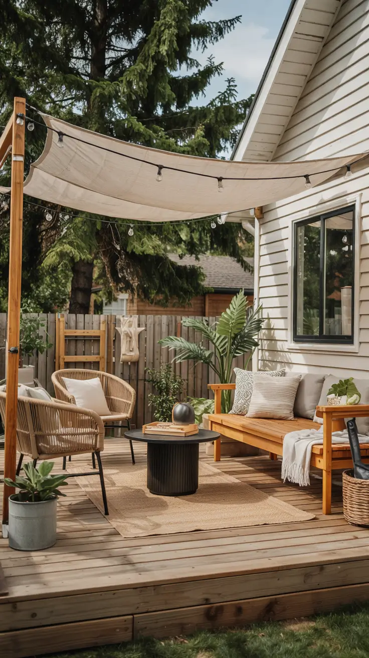 18 Deck Canopy Ideas For Sun 2026 - Diy, Tent, Patio Awnings and ...