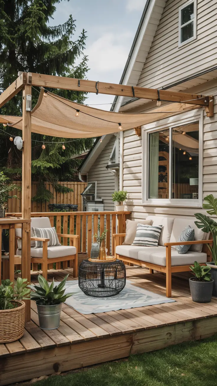 18 Deck Canopy Ideas For Sun 2026 - Diy, Tent, Patio Awnings and ...