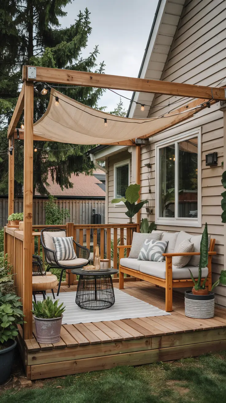 18 Deck Canopy Ideas For Sun 2026 - Diy, Tent, Patio Awnings and ...