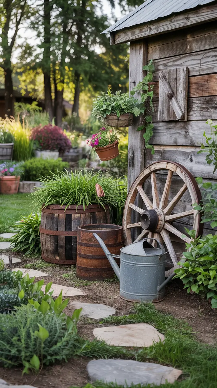 15 Rustic Garden Decor Ideas 2026 That Transform Backyards Naturally