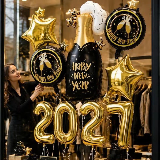 Make a Statement with '2027' Foil Number Balloons — New Years Eve Party 2027