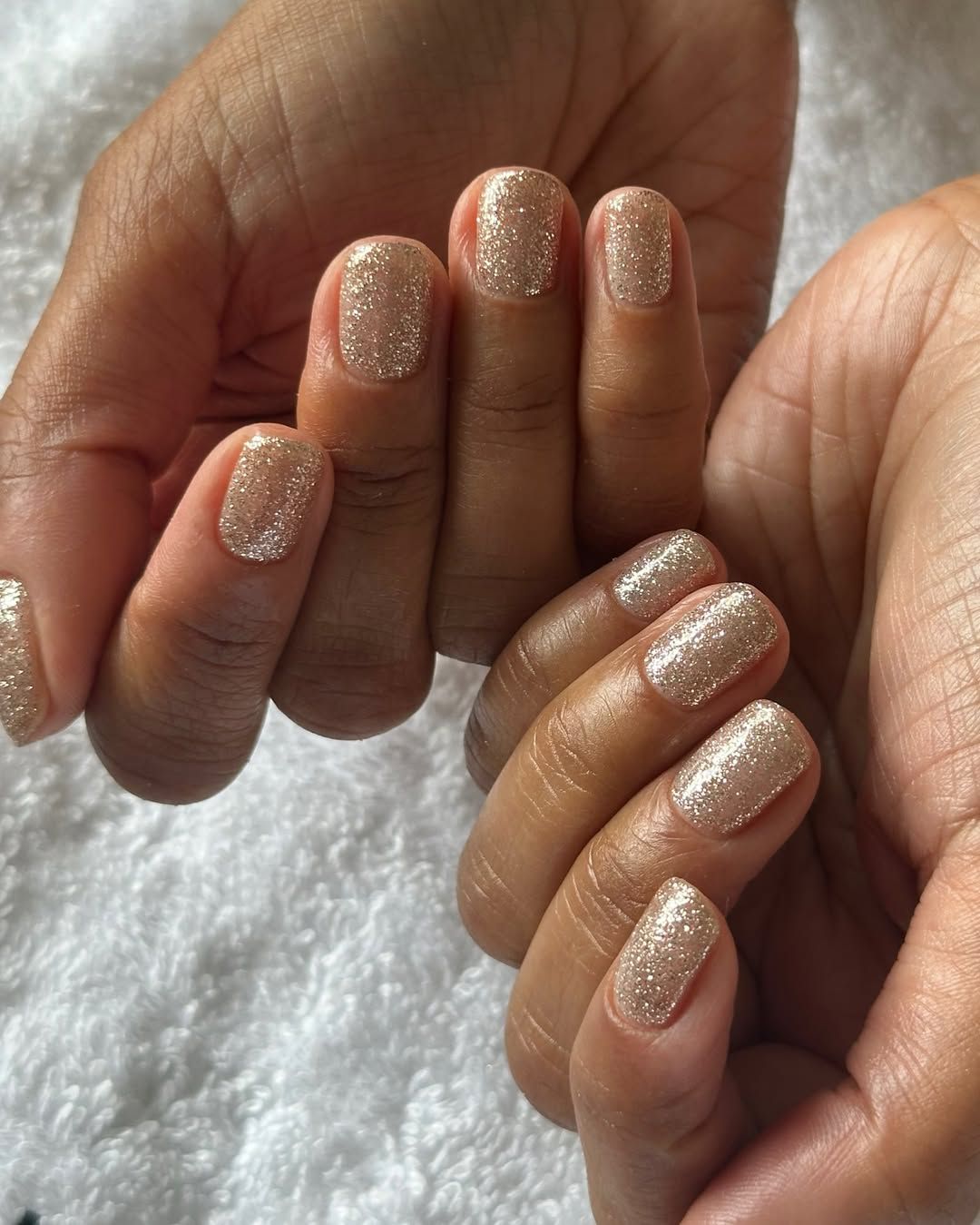 Full Coverage Gold Glitter Nails for a Dazzling New Year's Eve — Gold New Years Eve Decor